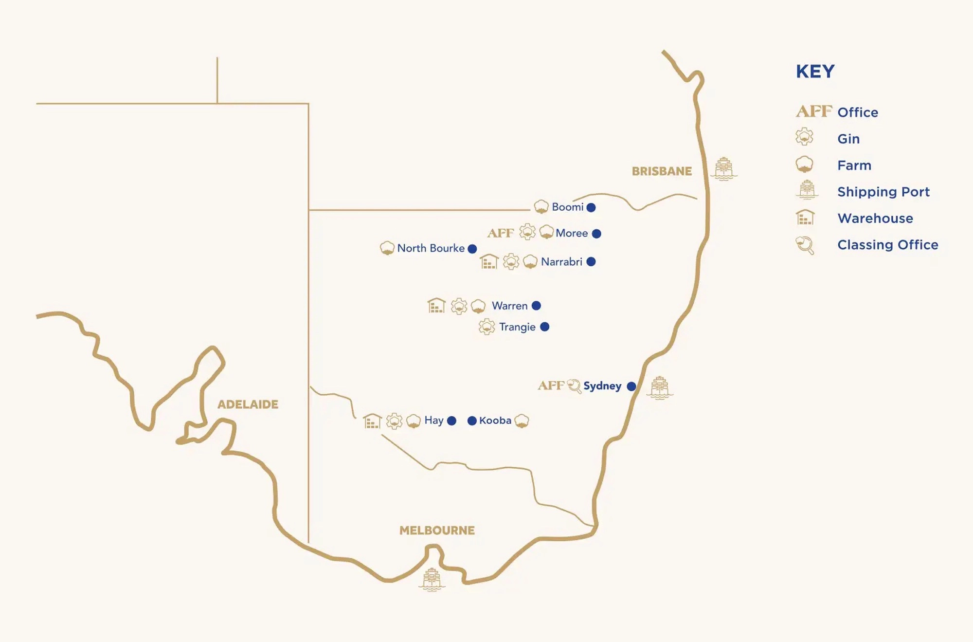AFF Operational Locations Map AFF Operational Locations Map